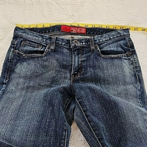 Guess Women's Jeans Size 29 Blue Denim Straight Leg Stretch Classic Casual - Picture 11 of 16